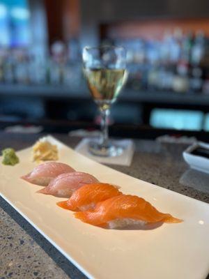 32. Hamachi Sushi 33. Sake Sushi