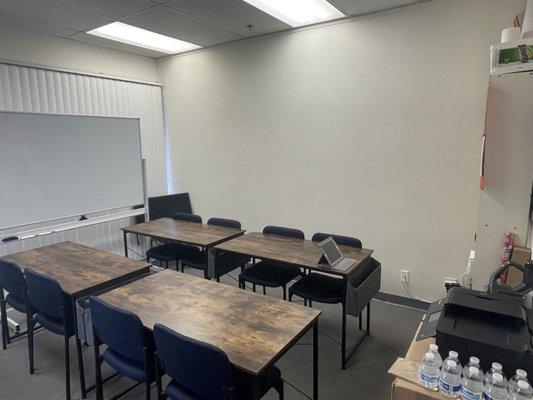 Our office has two rooms, this is the smaller, front room.