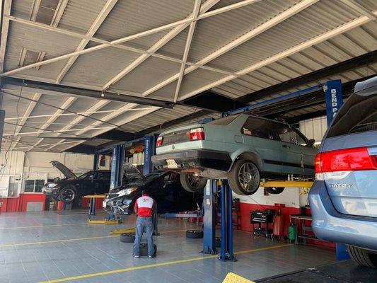 Preventive Maintenance: Oil change, tune-up service, brake repair, cooling systems, factory recommended services, full vehicle inspection.