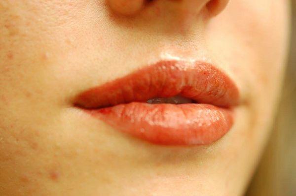 Immediately after. The color will soften by about 30%