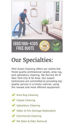 Mint Green Cleaning
