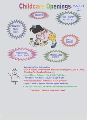 Baybays ABC 123 Preschool Child Care Home