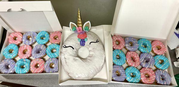 Big unicorn donut