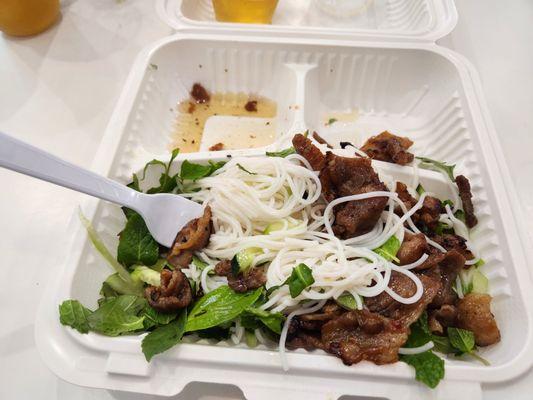 This is their full serving for 14.00 Vermicelli with pork