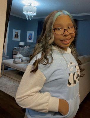 My daughter with another color! Lol