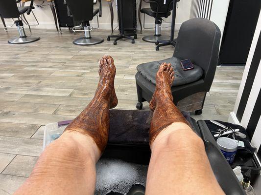 Chocolate/Coffee Leg Treatment