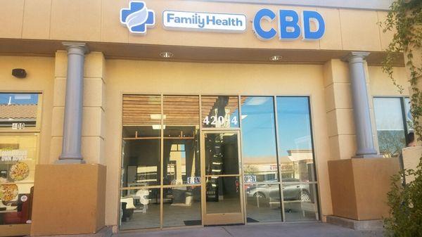 Front entrance of the store