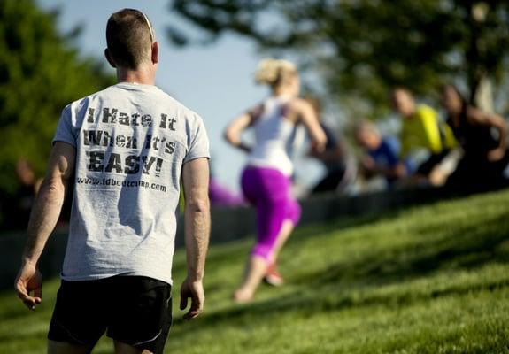 Boot Camp class outside at White River Trail