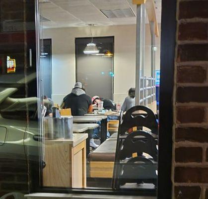 Employees shut down an hour early to hangout.