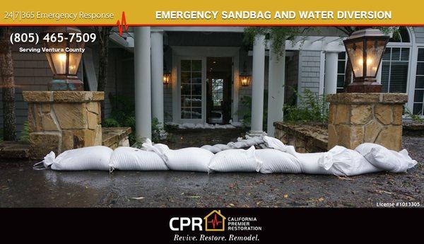 Emergency Sandbag and Water Diversion