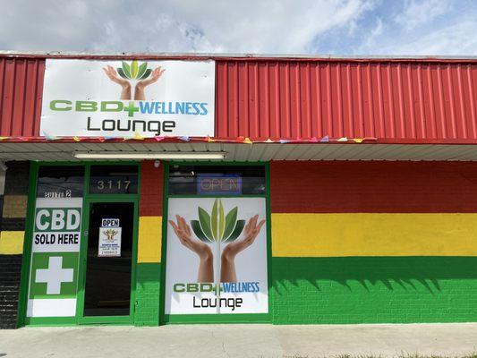 Front of "" cbd wellness lounge""