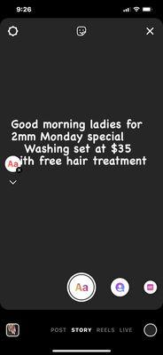 Come on in and enjoy the special must txt me at my number to verify 929-620-6913 may everyone have a bless day