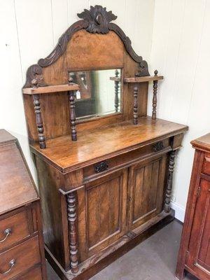 Antique dresser with mirror $595