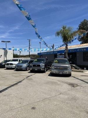 Trucks and bigger vehicles always available!