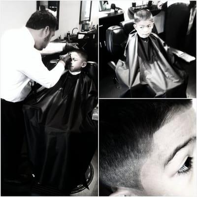 Anton getting Jeremiah prepared for his aunt's wedding.