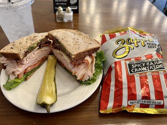 The Turkey Sandwich, which includes Chips.