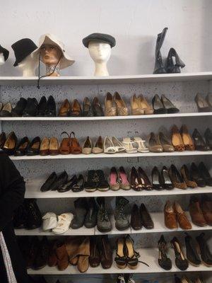 Shoes and some snazzy hats.