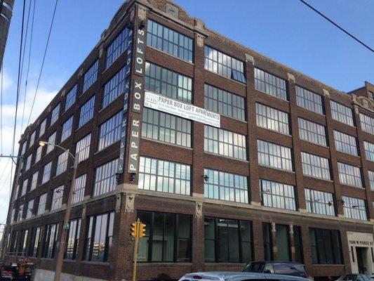 Paper Box Lofts located at 16th & Pierce on Milwaukee's near Southside.