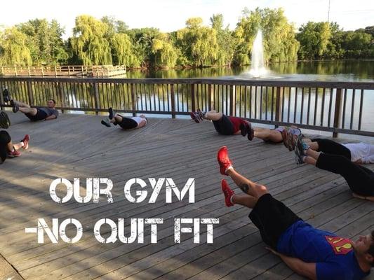 One of the many amazing views you get with a killer workout