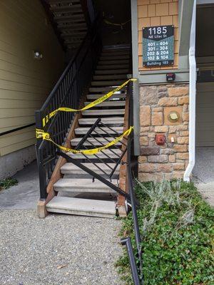 Vue Issaquah is falling apart. Stairwell broken for over 6 months!