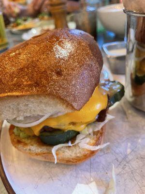 Great burger and fries!