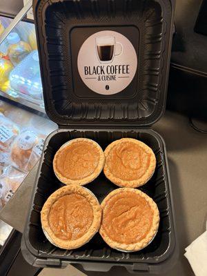 tasty mini sweet potato pies.