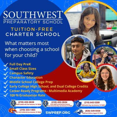 Discover the difference at Southwest Preparatory School, where we prioritize your child's success.