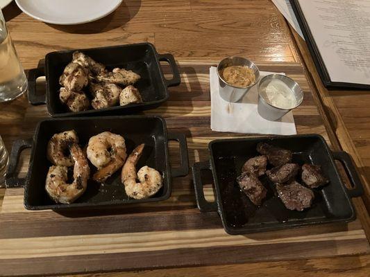 Trio sampler platter, all three were exceptional