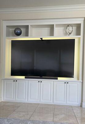 New Entertainment center to hold our 84" TV