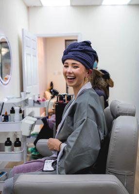 our customer is so Happy with the scalp spa