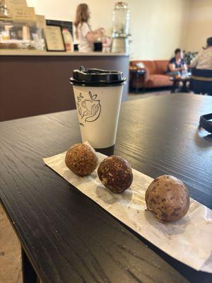 Cardamon Cappuccino and Energy Balls