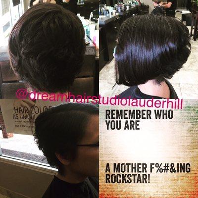 Fun, textured, disconnected pixie cut! #rockstar #hairartist