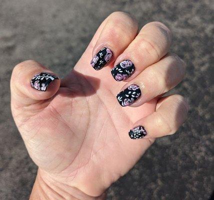 Spring time nails by Nancy at Soho Nails! She does an amazing job with details.