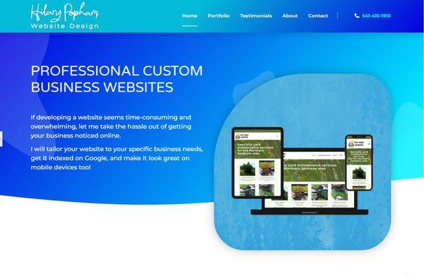 Hilary Popham Website Design
