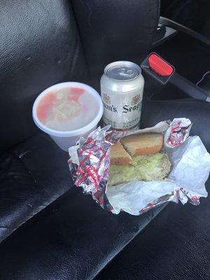 Tuna sandwich one size only soup and a can soda $11.15 lol ... should of gone to PF CHANG