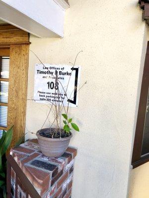 Office In Back Parking Lot