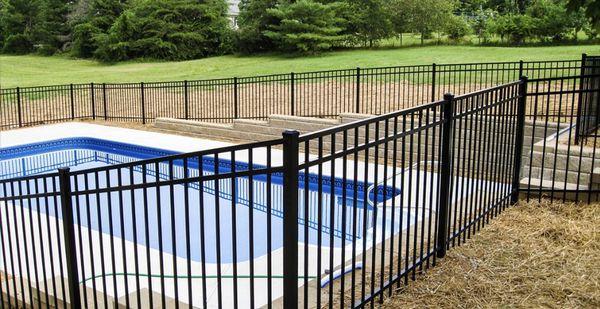 4' wrought iron fence for pool security