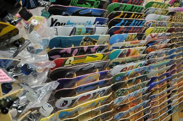 Our Skateboard Deck Wall