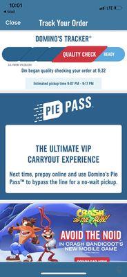 Update... two hours after we initially ordered our TWO MEDIUM pizzas... they're still not even ready for pick up