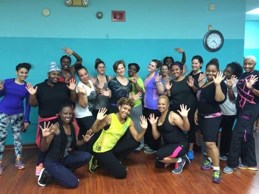 After an amazing Zumba class! Check us out! Get Fit and Fine in the O4W!
