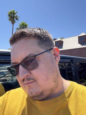 Hair cut from Kara's Fades