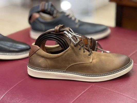 Johnston & Murphy shoes and belts for guys. Classic good looks in butter-soft leathers.