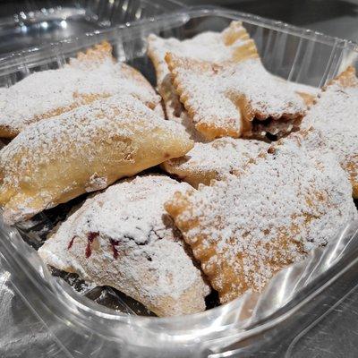 Bugie filled with artisanal jam