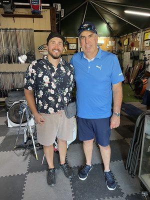 Coach Gabriel Lagouros with PGA Legendary Golf Coach Mike Schy