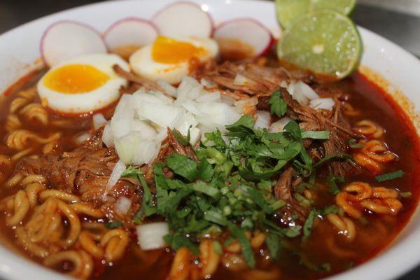 Ramen Birria Con Huevo