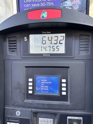 A price at the pump