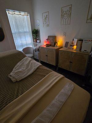 Inside look of our facial space.