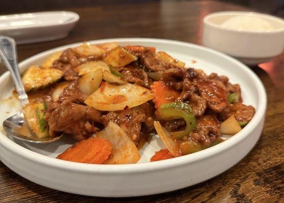 Spicy Ginger Garlic Beef -