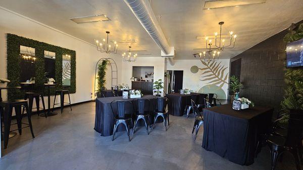 Networking at Locale Studios, a private event venue in Old Town Newhall on Main Street