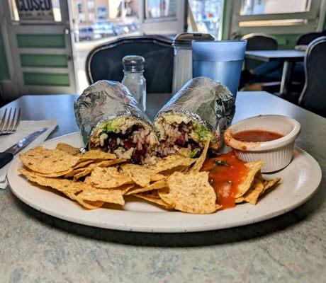 Super chicken burrito $12.50